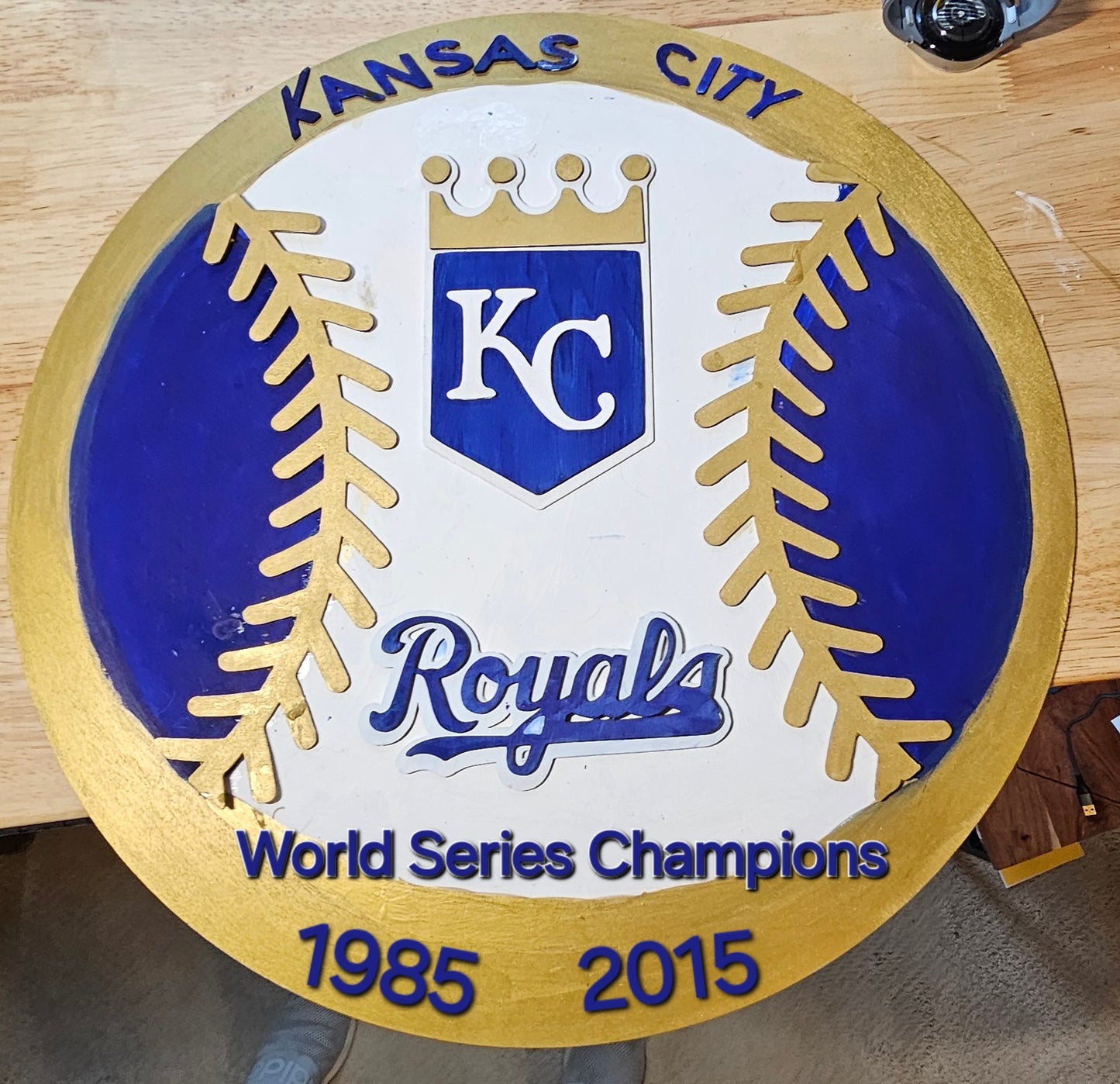 Kansas City Royals Decor, Royals Welcome Sign, KC Royals Door Hanger - 2 styles