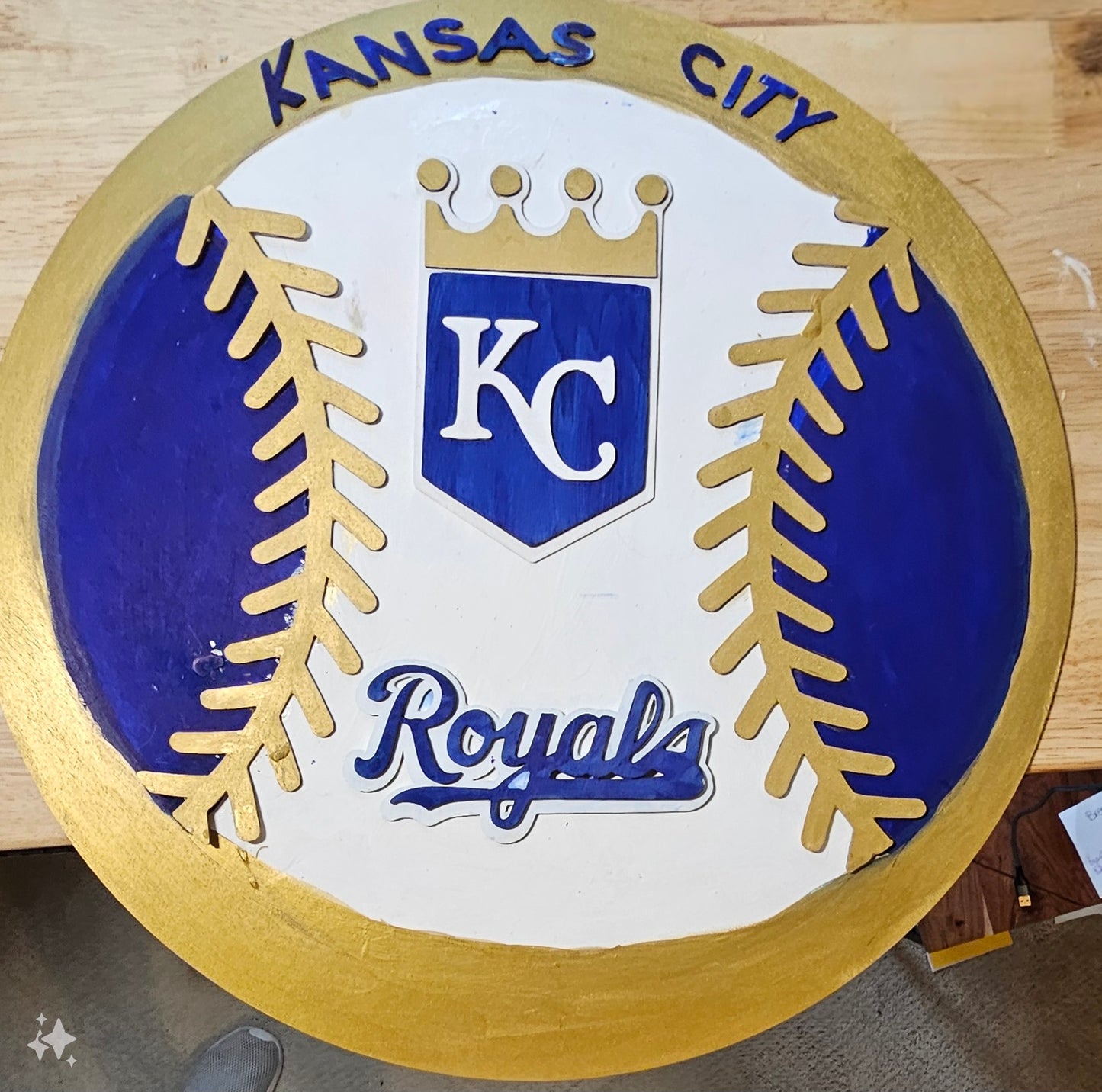 Kansas City Royals Decor, Royals Welcome Sign, KC Royals Door Hanger - 2 styles