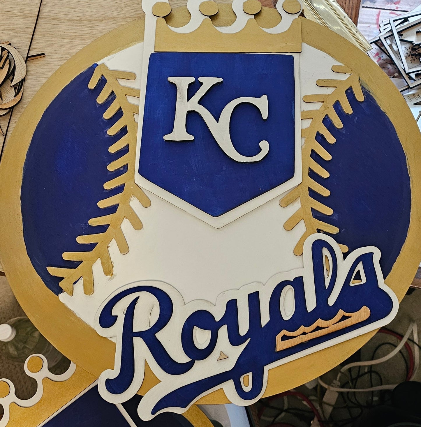 Kansas City Royals Decor, Royals Welcome Sign, KC Royals Door Hanger - 2 styles