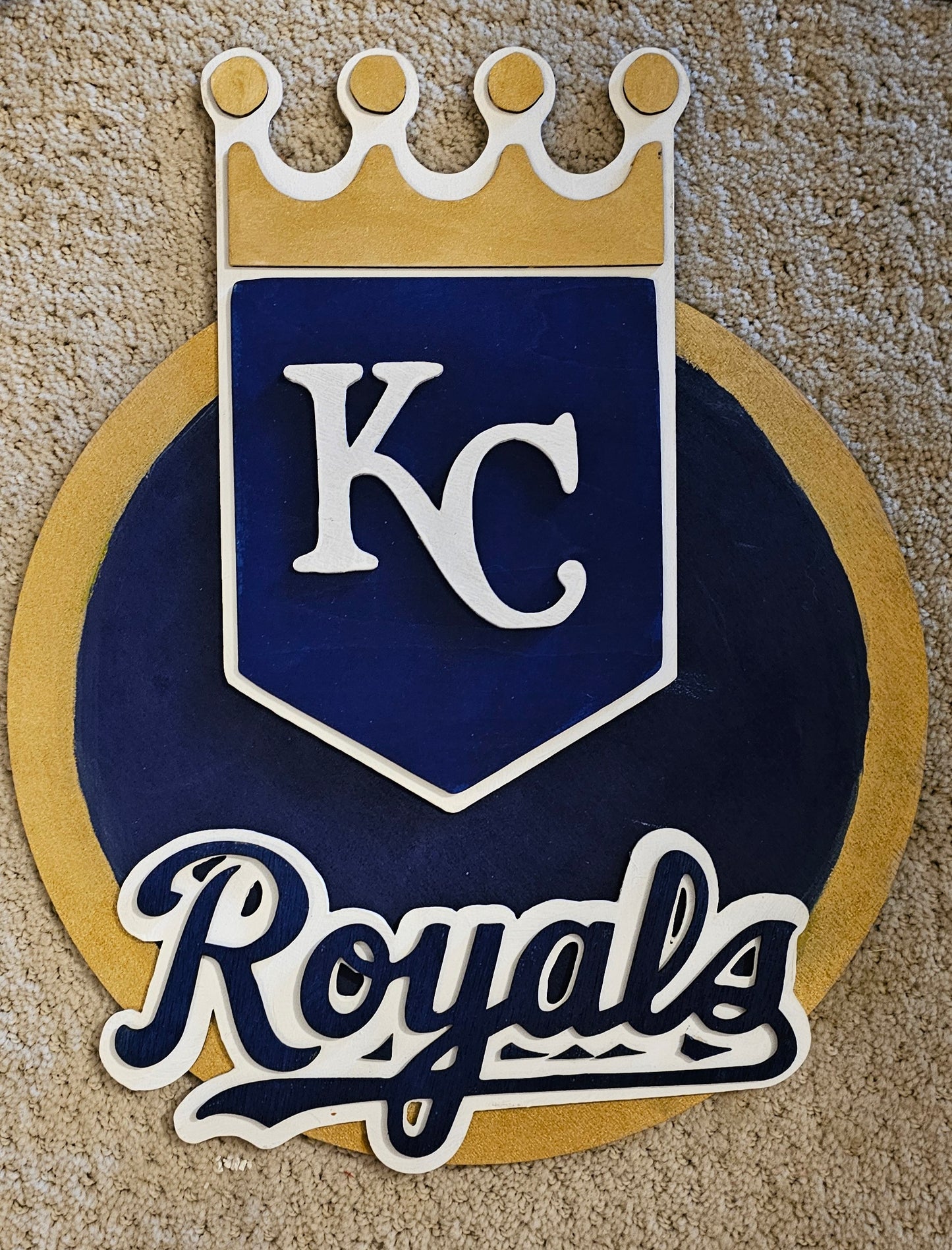 Kansas City Royals Decor, Royals Welcome Sign, KC Royals Door Hanger - 2 styles