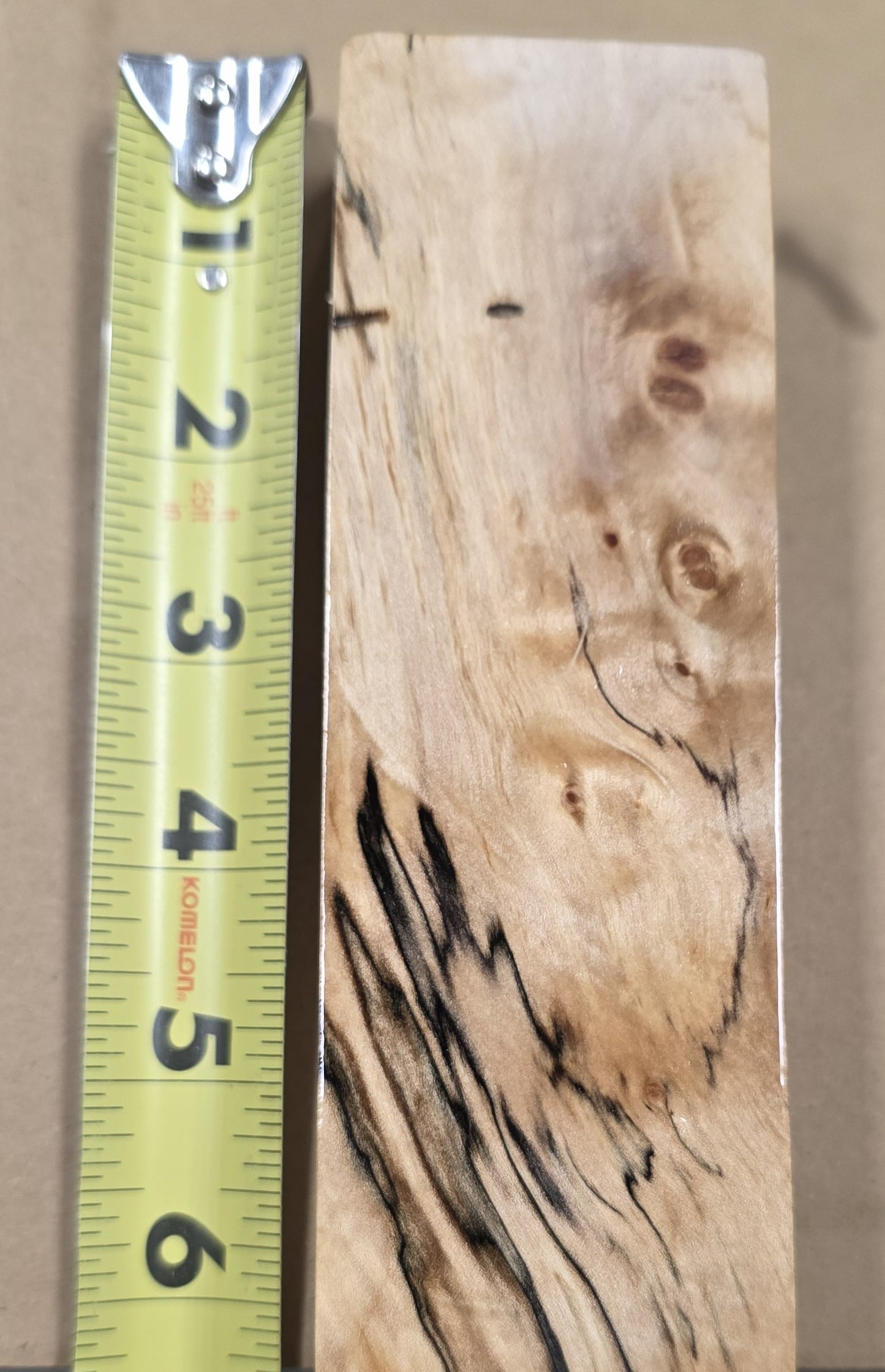 Stabilized Beech Wood Blank - 6" x 1-3/4" x 1-7/8"
