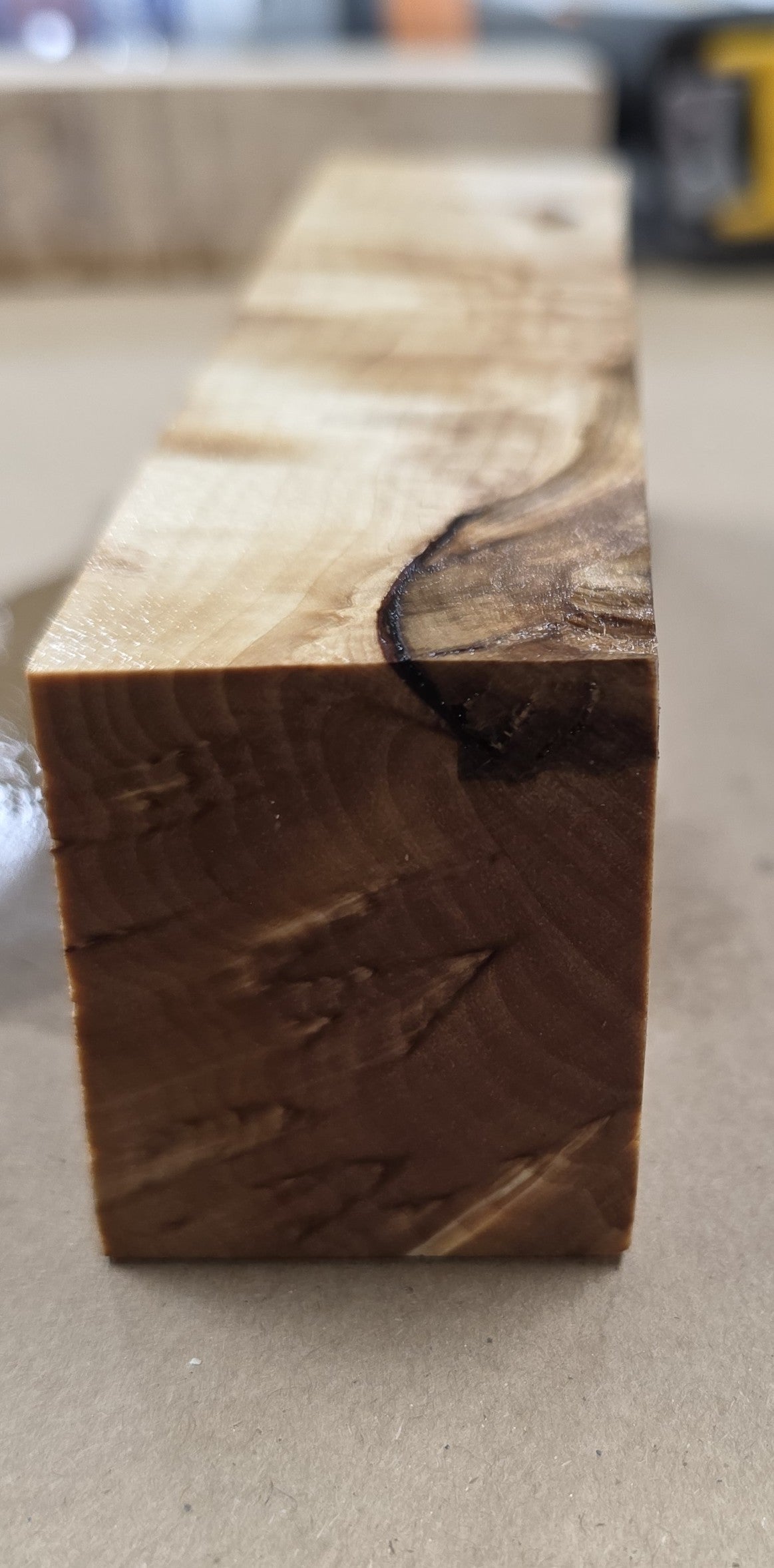 Stabilized Karelian Birch Wood Blank - 6" x 1-7/8" x 1-7/8"