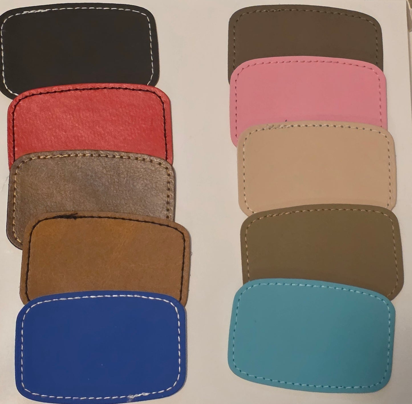 Personalized Iron on Leatherette Patch | 10 colors