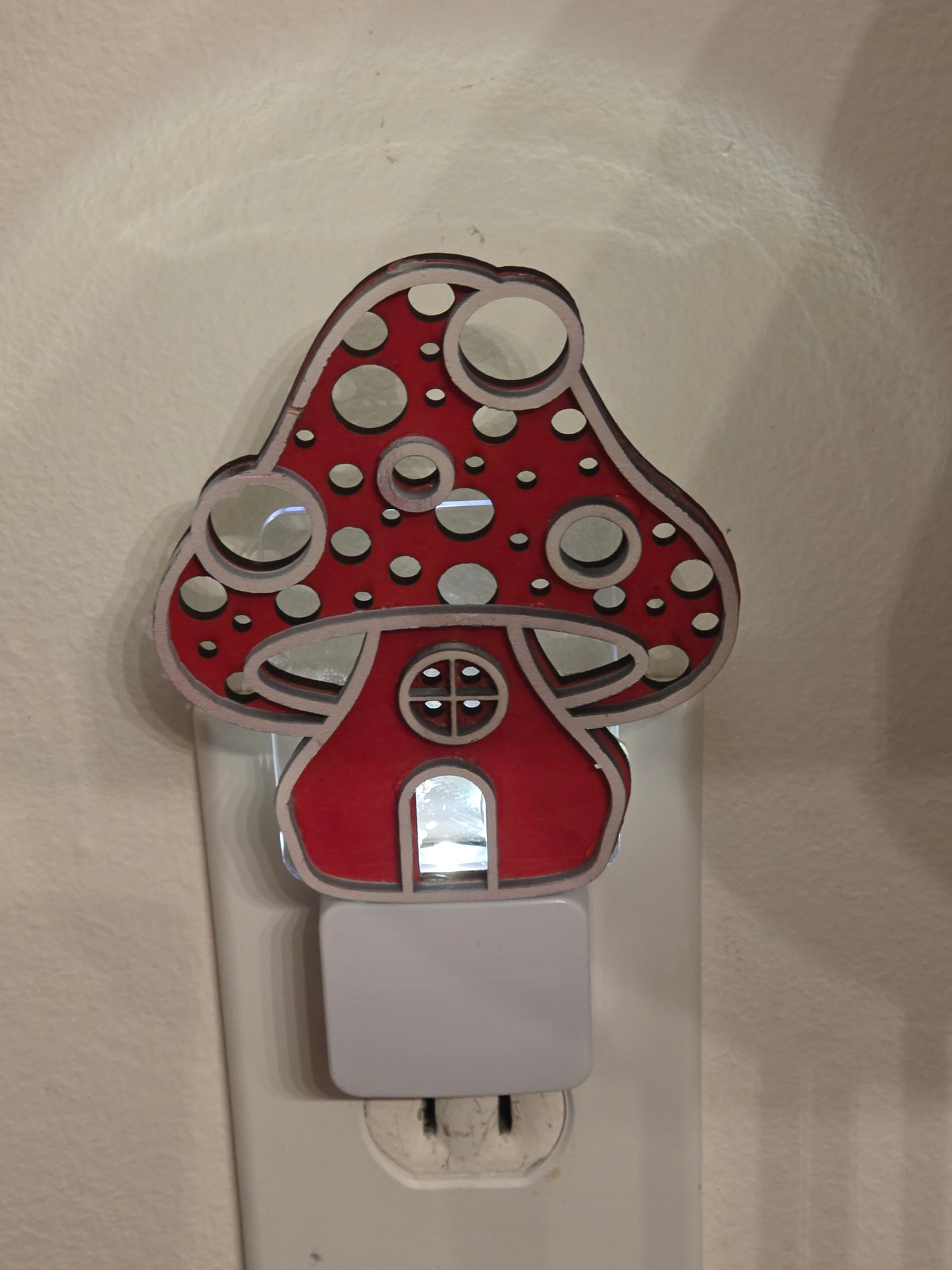 Handmade Wooden Night Light - Chicken, Mushroom or Custom
