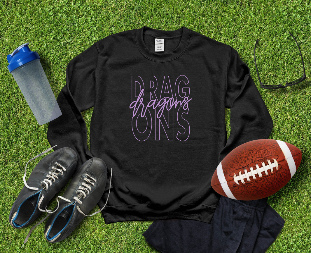 Pittsburg Dragons Graphic Sweatshirts Gildan