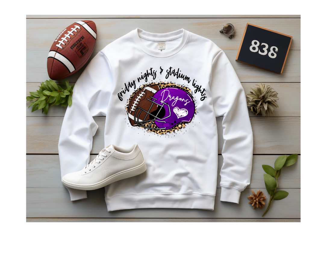 Pittsburg Dragons Long Sleeve Graphic Tee Football & Band
