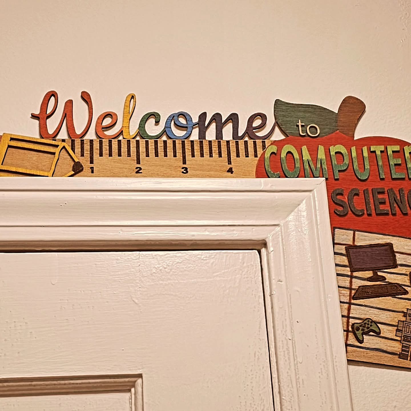 Classroom Door Sign, Corner Sign, Personalized for Grade level, subjects mascots