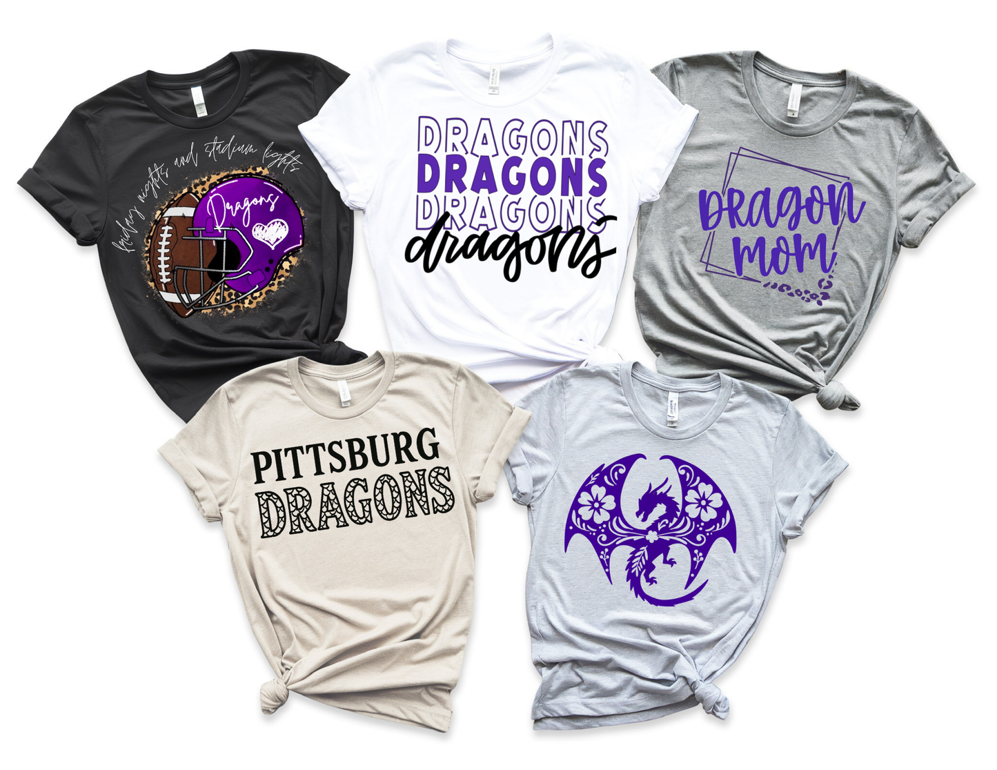 Pittsburg Dragons Set 2 Graphic Tees