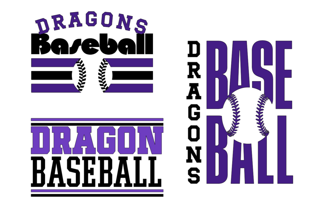 Dragons Baseball Shirt | Team Spirit Tee | Purple Baseball Fan Shirt | Game Day Shirt | Dragons Baseball Apparel