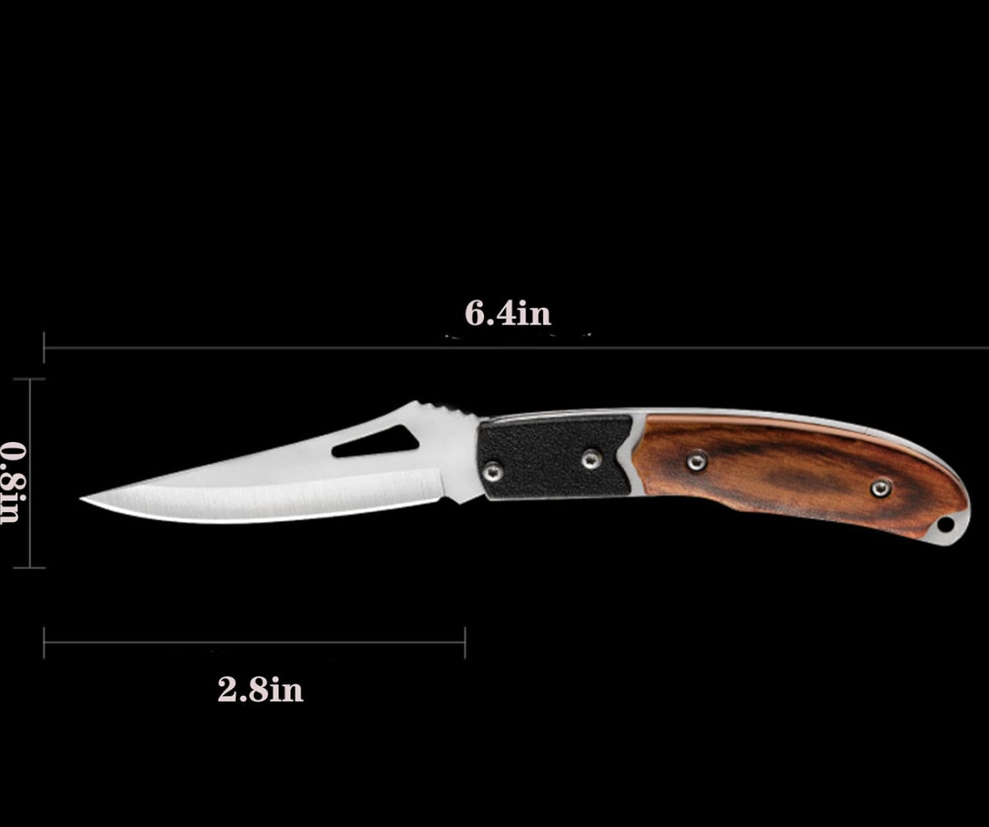 Personalized Mini Keychain Knife, Custom Engraved Small Pocket Knife for Papa, Handheld Wood Micro Folding Knife, Tiny Everyday Carry Gift