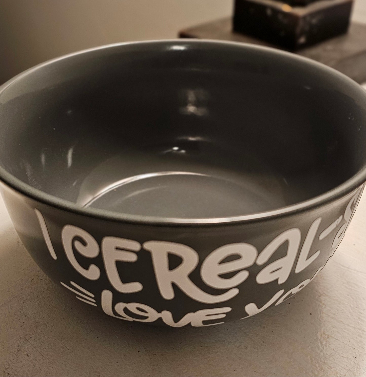 Cereal Bowl, I Cerealsly Love You Bowl, I Cerealsly Like You, Cereal-sly, Stoneware Fun Gift