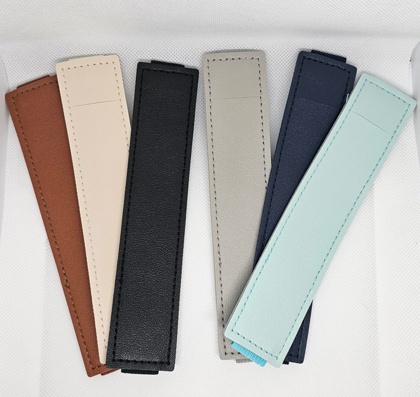 Stylus Holder, Pen Holder, Chic Personalized Faux Leather with elastic band to go around any ipad tablet, teacher gift, coworker gift