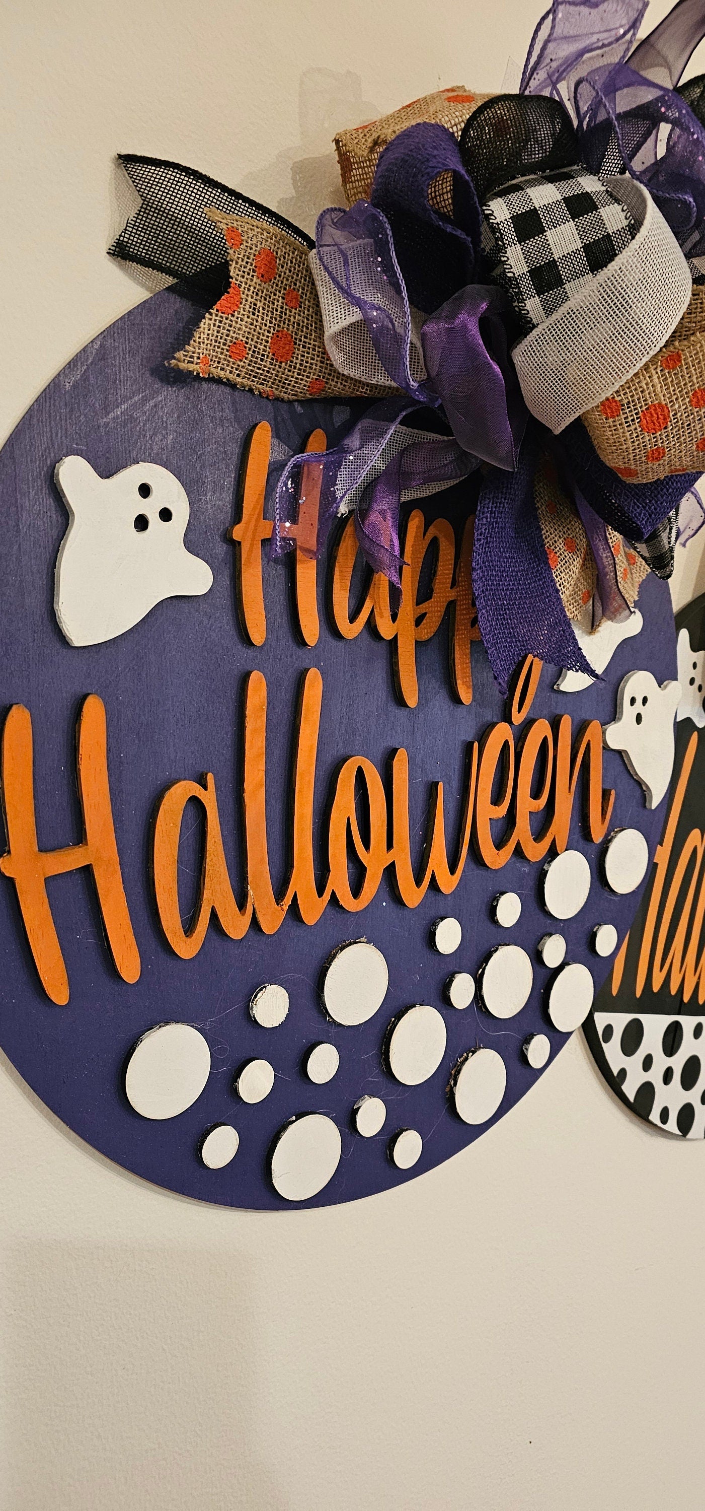 Halloween Door Hangers, Halloween Porch Decor, Halloween Welcome Signs 2 options