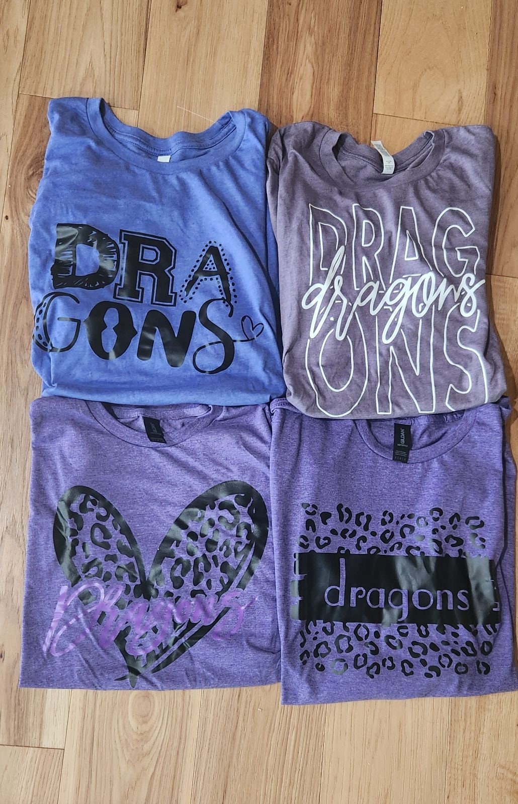 Dragons Pride Tee Shirt on Bella Canvas Shirts, 11 Design Options