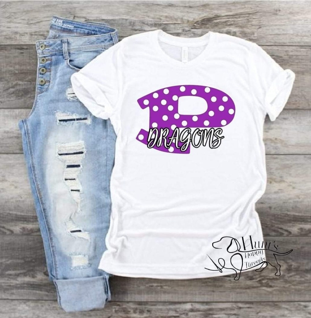 Dragons Pride Tee Shirt on Bella Canvas Shirts, 11 Design Options