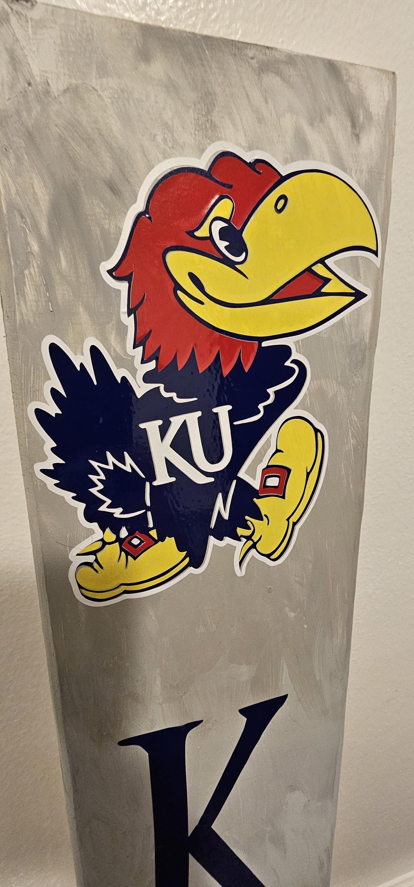 KU Porch Leaners Welcome Sign Indoors Outdoors 2 Vertical Design Options