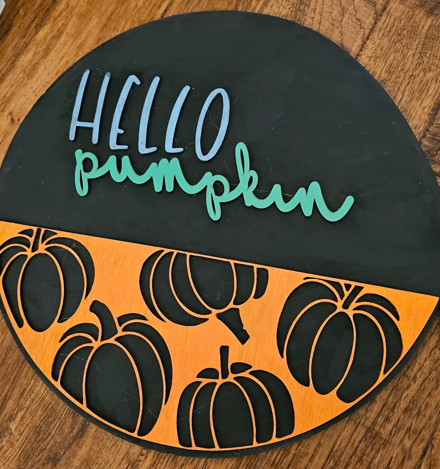 Fall Decor, Pumpkin Decor, Hello Pumpkin Door Hanger, Fall Welcome Sign, Hello Pumpkin Door Hanger, Autumn Porch Decor