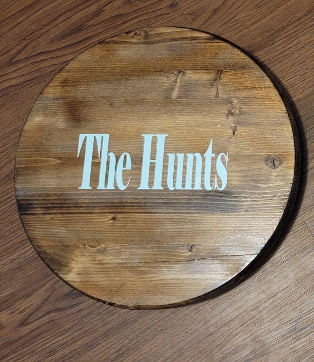 Personalized Lazy Susan with Monogram Last Name - Custom Wedding Gift & Housewarming Present