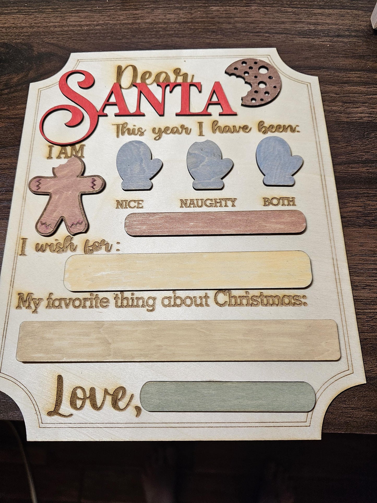 Custom Christmas Wish Sign, Christmas Wish