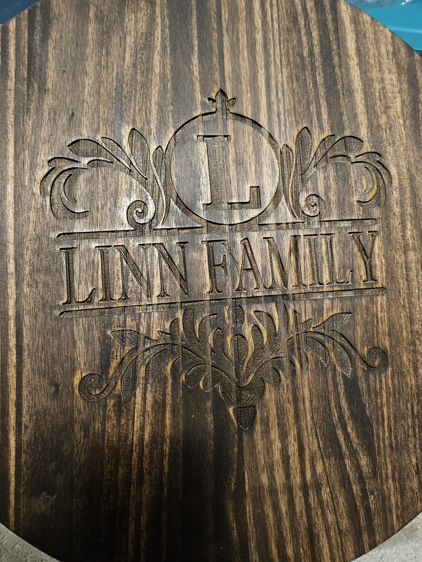 Lazy Susan Customized Premium Wood, Unique Design Engraved Personalized Gift,