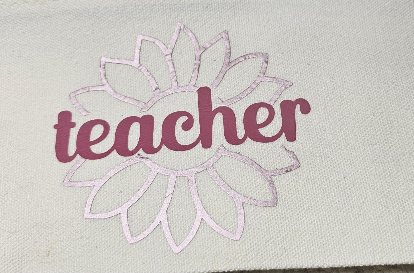 Teacher Pencil Case, Canvas, Teacher Pencil Pouch, Teacher Toiletry Bag, Teacher Gift,