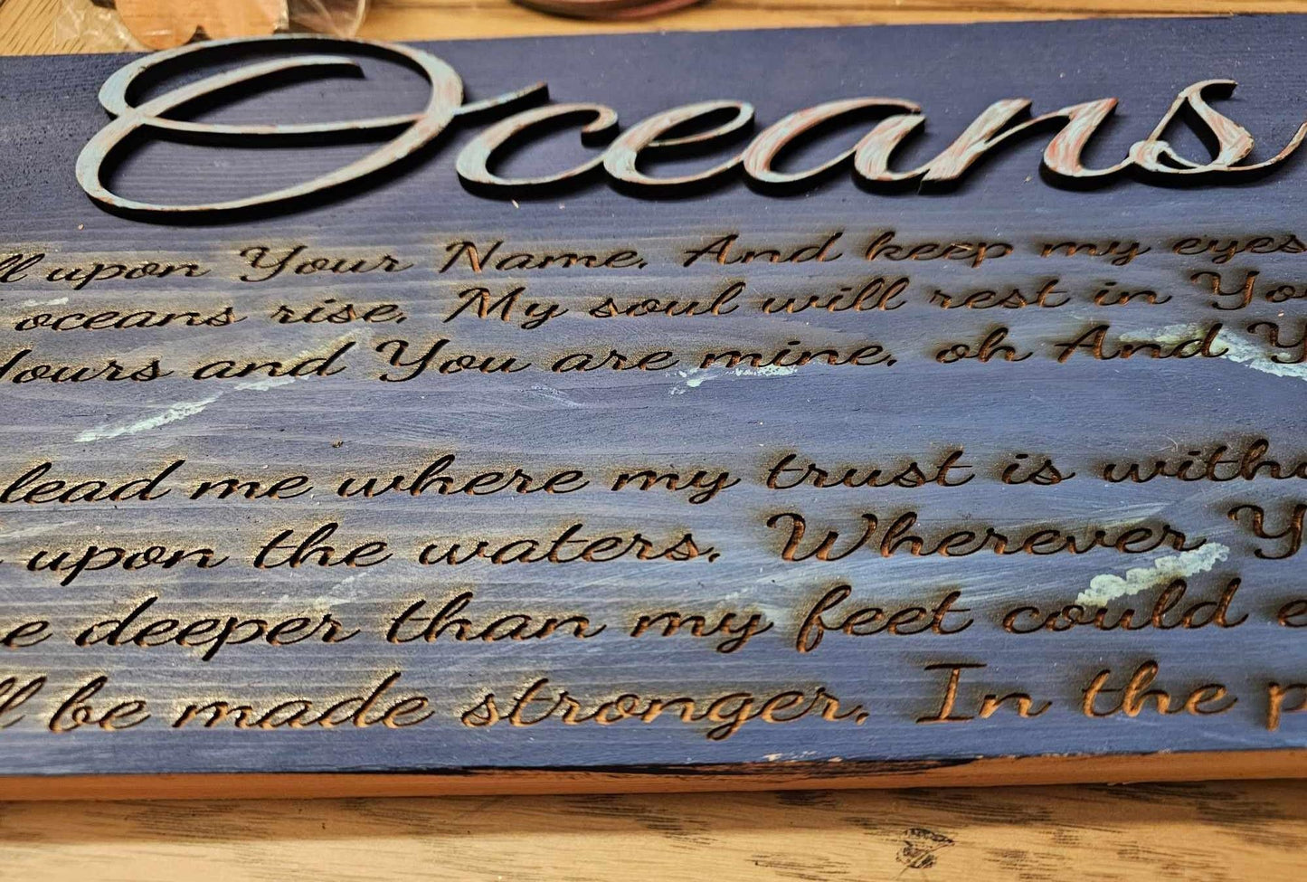 Custom Song Lyric Gift, Custom 3D Song Lyric Sign, Song Lyric Engraving, Song lyrics in 3D