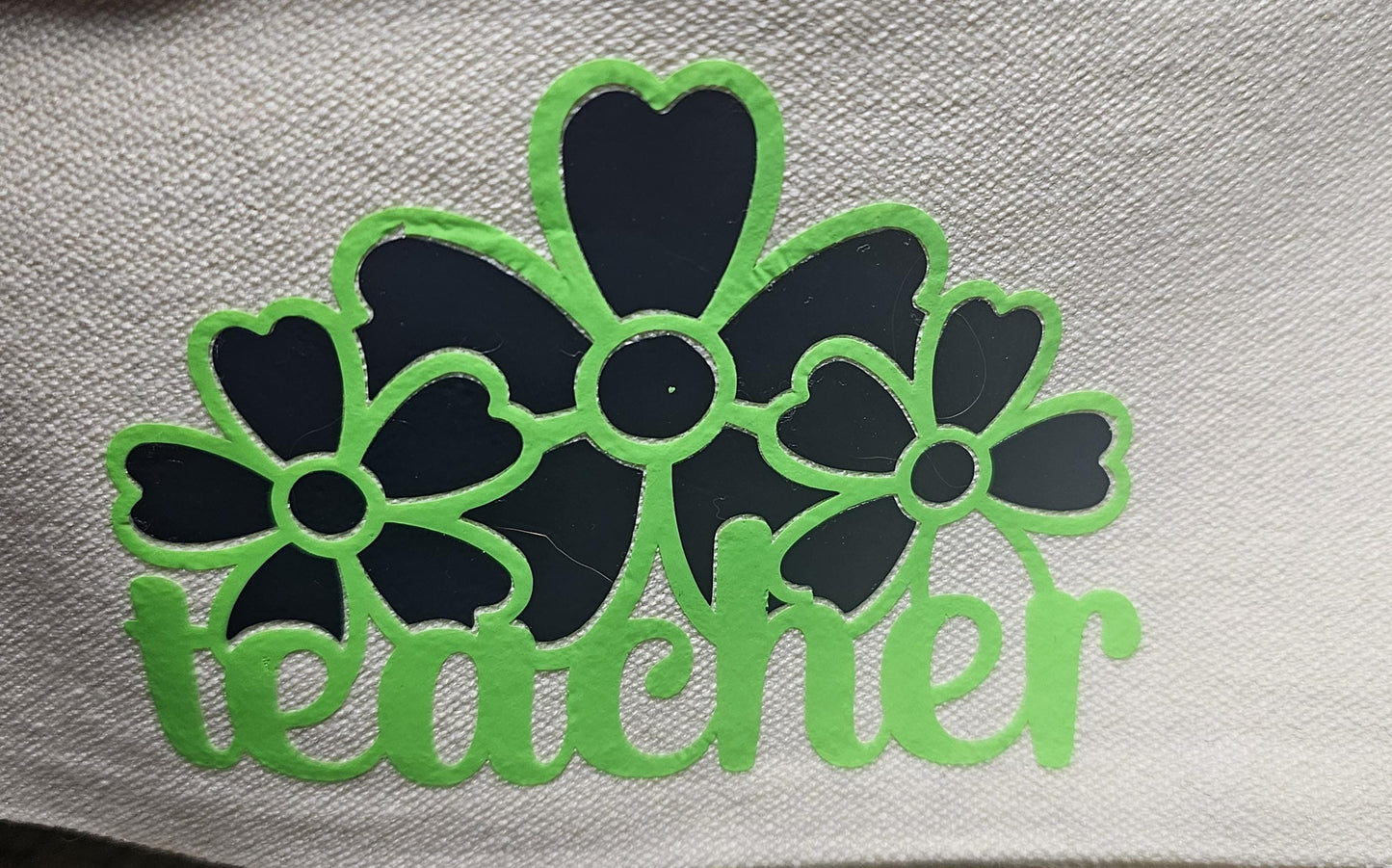 Teacher Pencil Case, Canvas, Teacher Pencil Pouch, Teacher Toiletry Bag, Teacher Gift,
