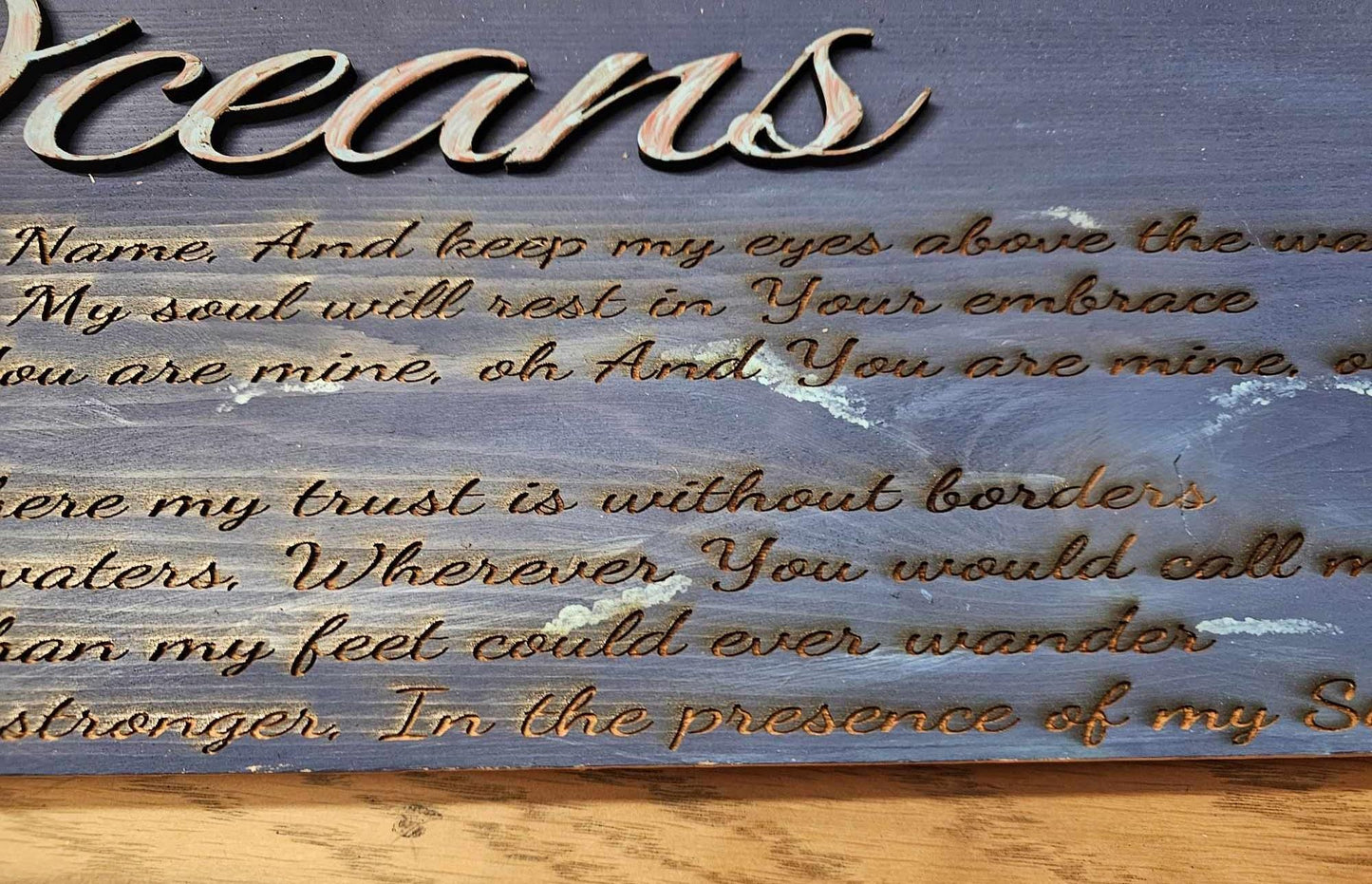Custom Song Lyric Gift, Custom 3D Song Lyric Sign, Song Lyric Engraving, Song lyrics in 3D