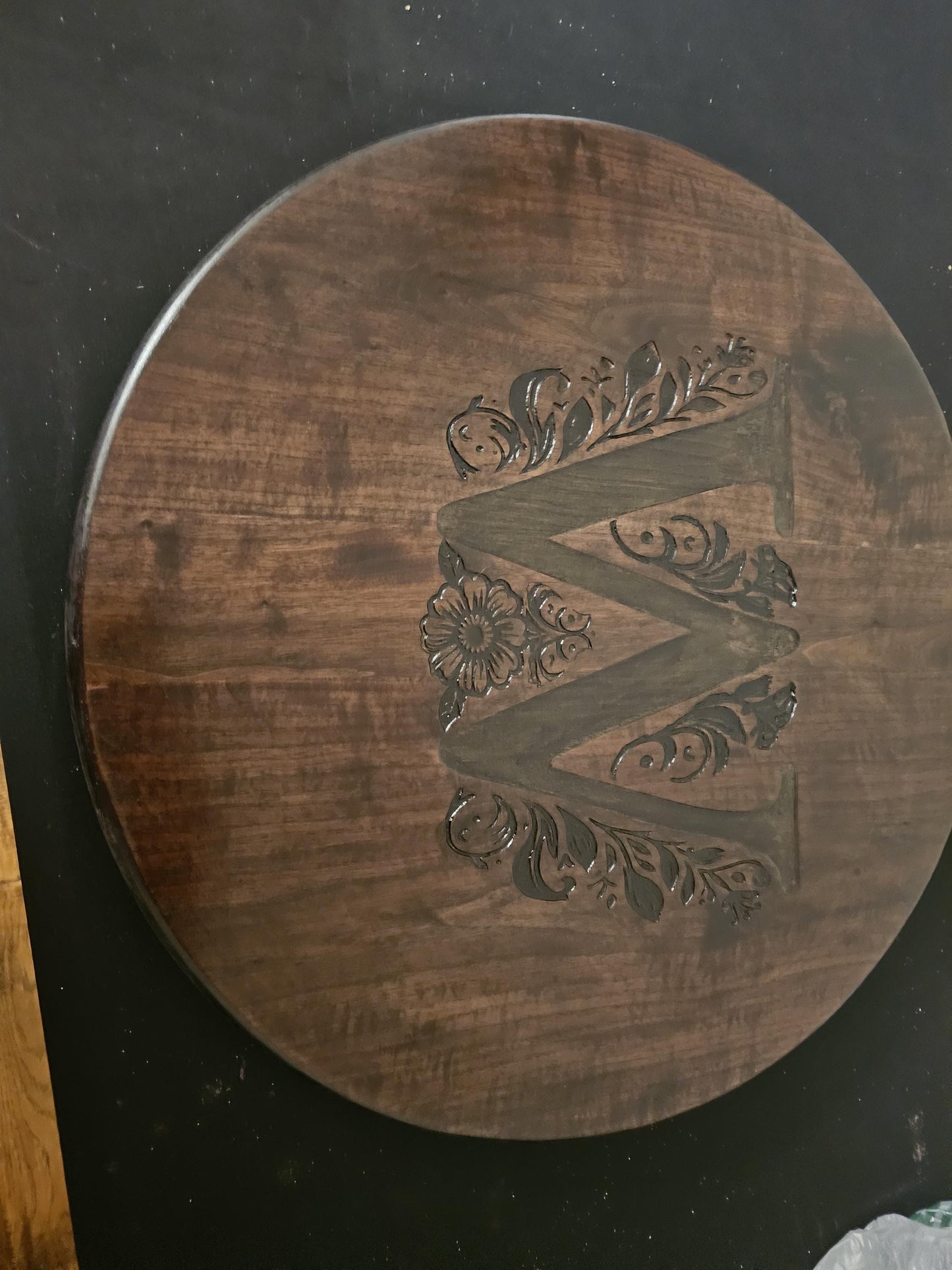 Lazy Susan Customized Premium Wood, Unique Design Engraved Personalized Gift,