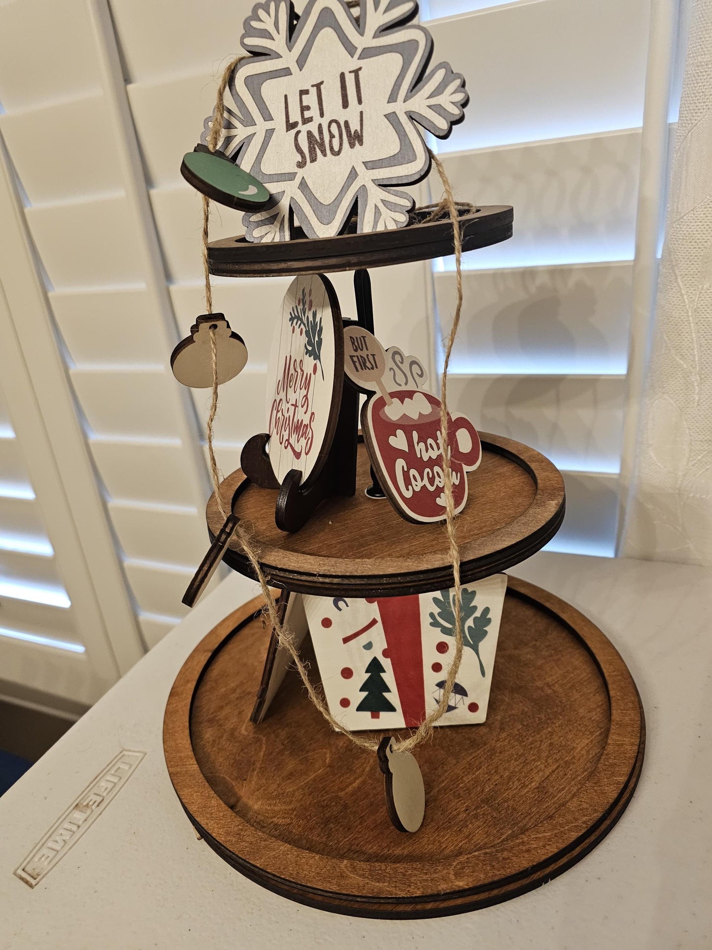 Round 3 Tier Tray Stand - Round Cupcake Display Stand for Party, Dessert and Home Decor