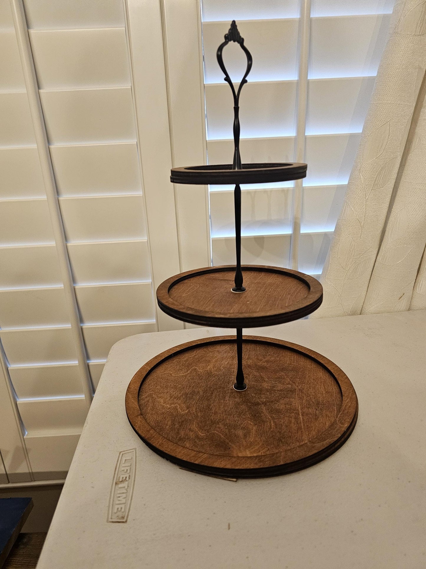 Round 3 Tier Tray Stand - Round Cupcake Display Stand for Party, Dessert and Home Decor
