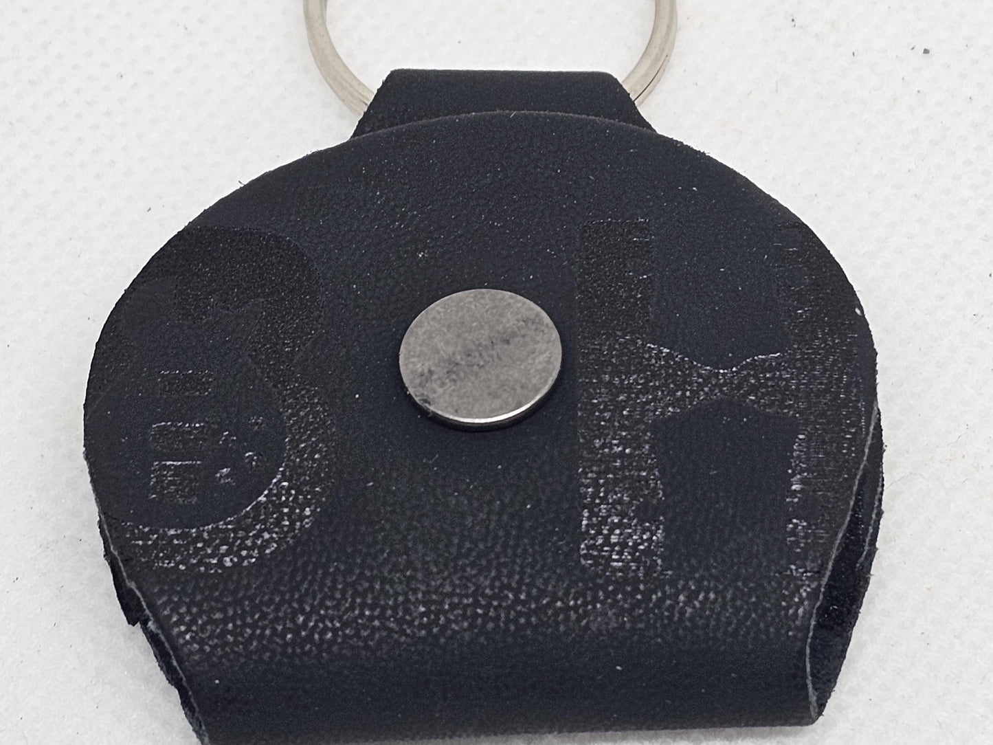 Personalized Guitar Pick holder, Guitar Pick keychain, Leather keychain 2 colors