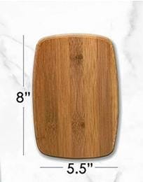 Personalized Reversible Bamboo Cutting Board 8x5.5 Cheese Board Charcuterie Serving Platter Gift