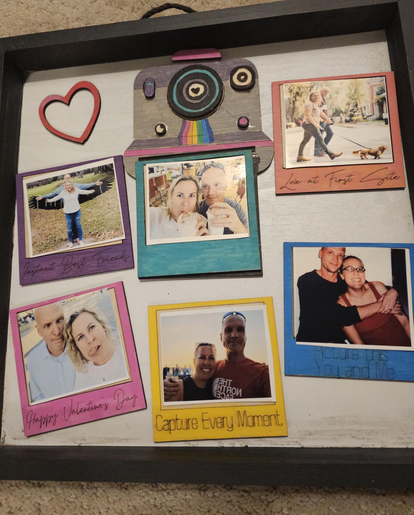 Vintage Polaroid Custom Gift Romantic Wooden DIY Personalized Keepsake
