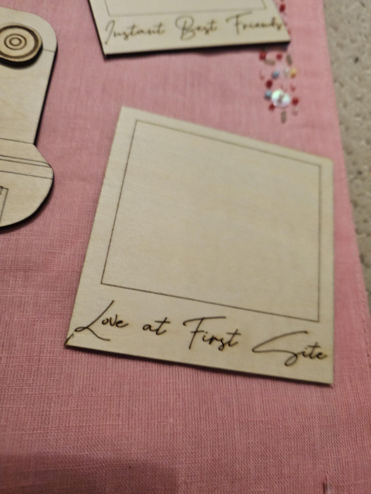 Vintage Polaroid Custom Gift Romantic Wooden DIY Personalized Keepsake