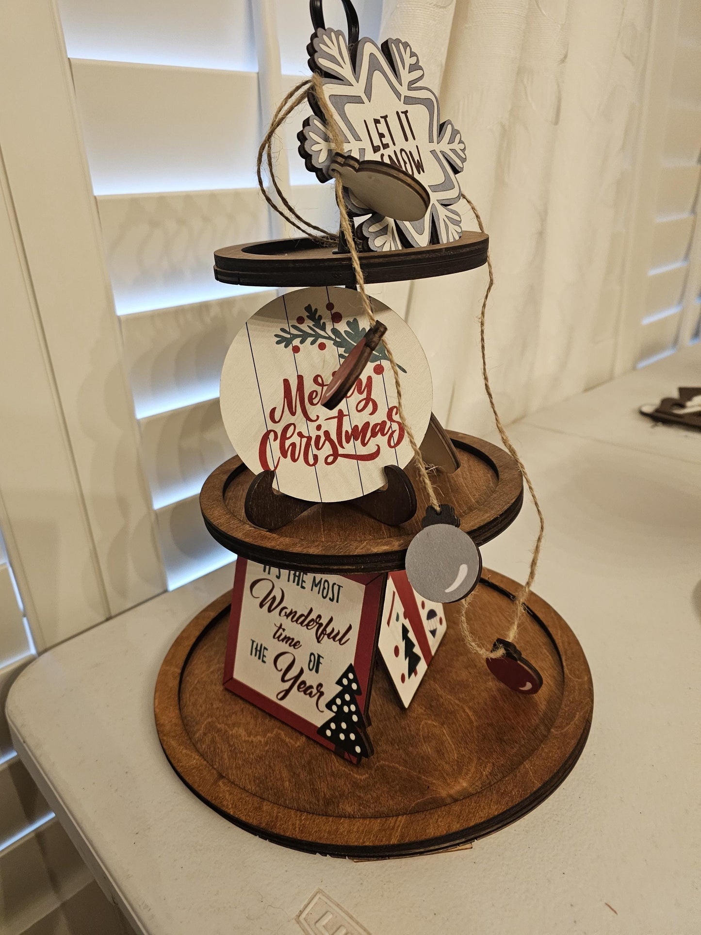 Round 3 Tier Tray Stand - Round Cupcake Display Stand for Party, Dessert and Home Decor