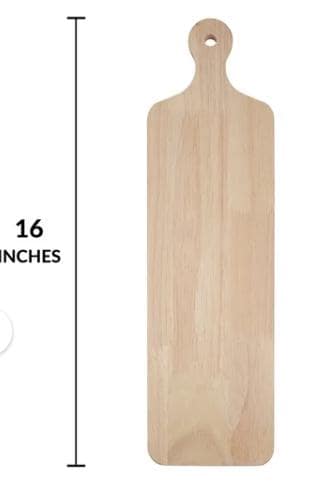 Personalized Decorative Charcuterie Board, Cheese board, Wood Serving Tray with Handle 16 x 4.45 inches
