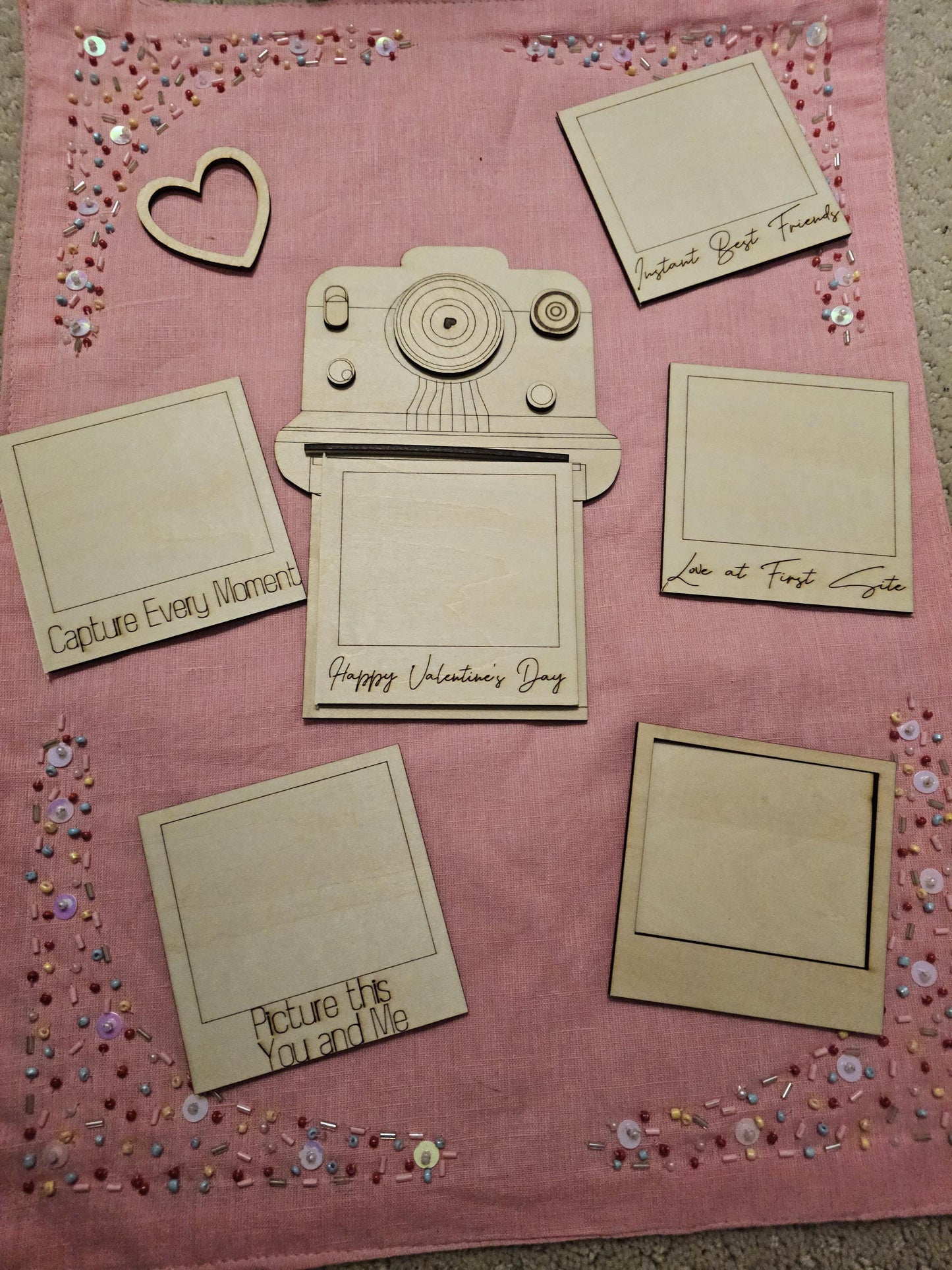 Vintage Polaroid Custom Gift Romantic Wooden DIY Personalized Keepsake