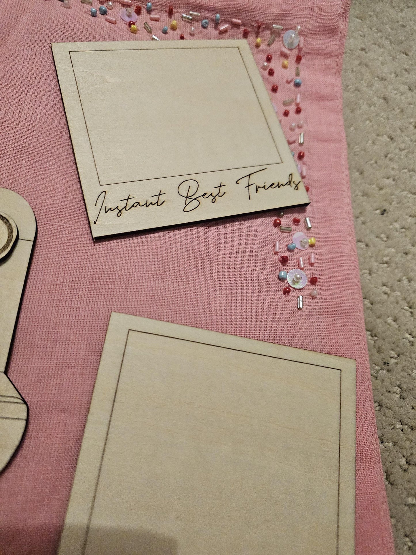 Vintage Polaroid Custom Gift Romantic Wooden DIY Personalized Keepsake
