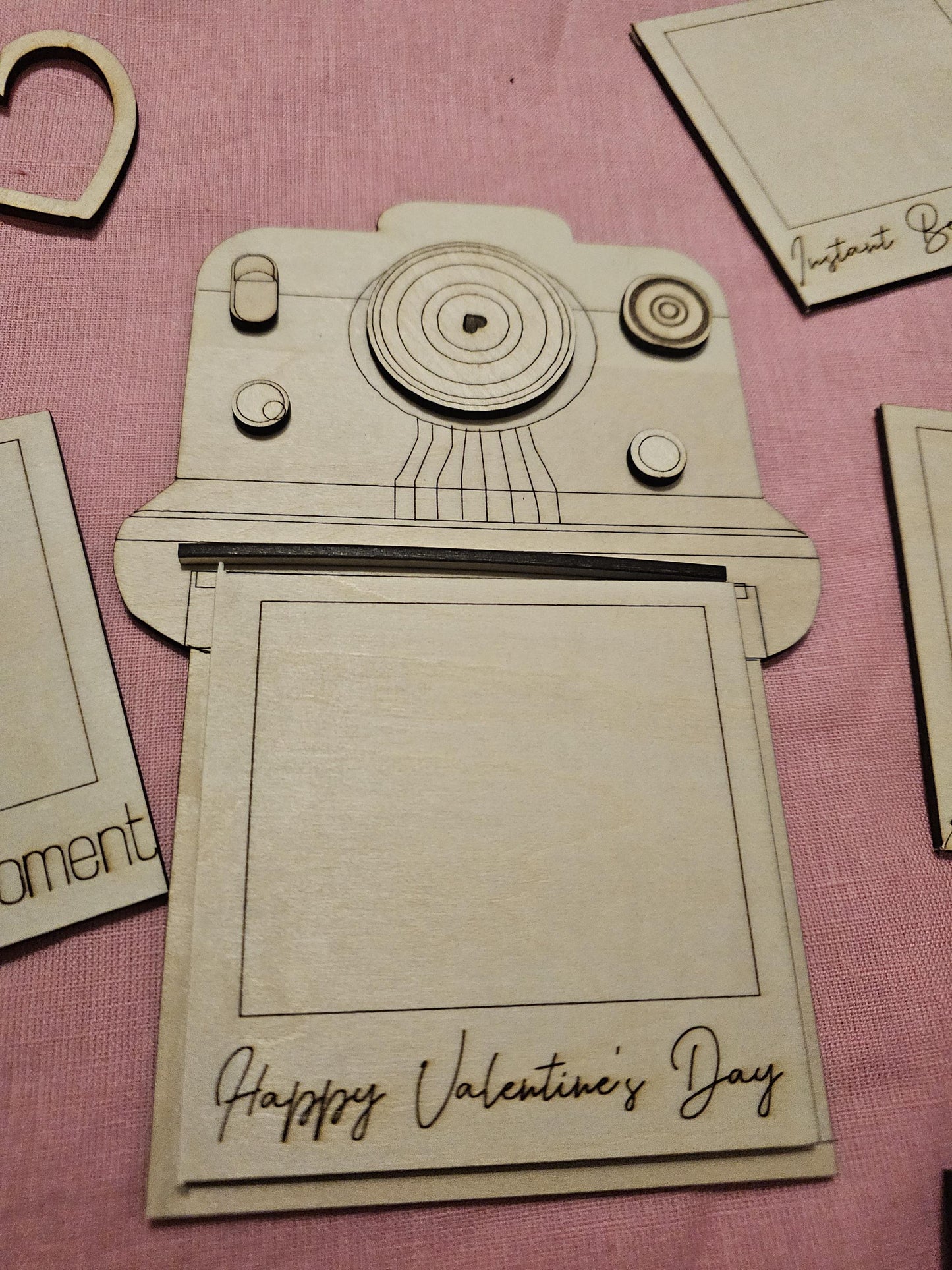 Vintage Polaroid Custom Gift Romantic Wooden DIY Personalized Keepsake