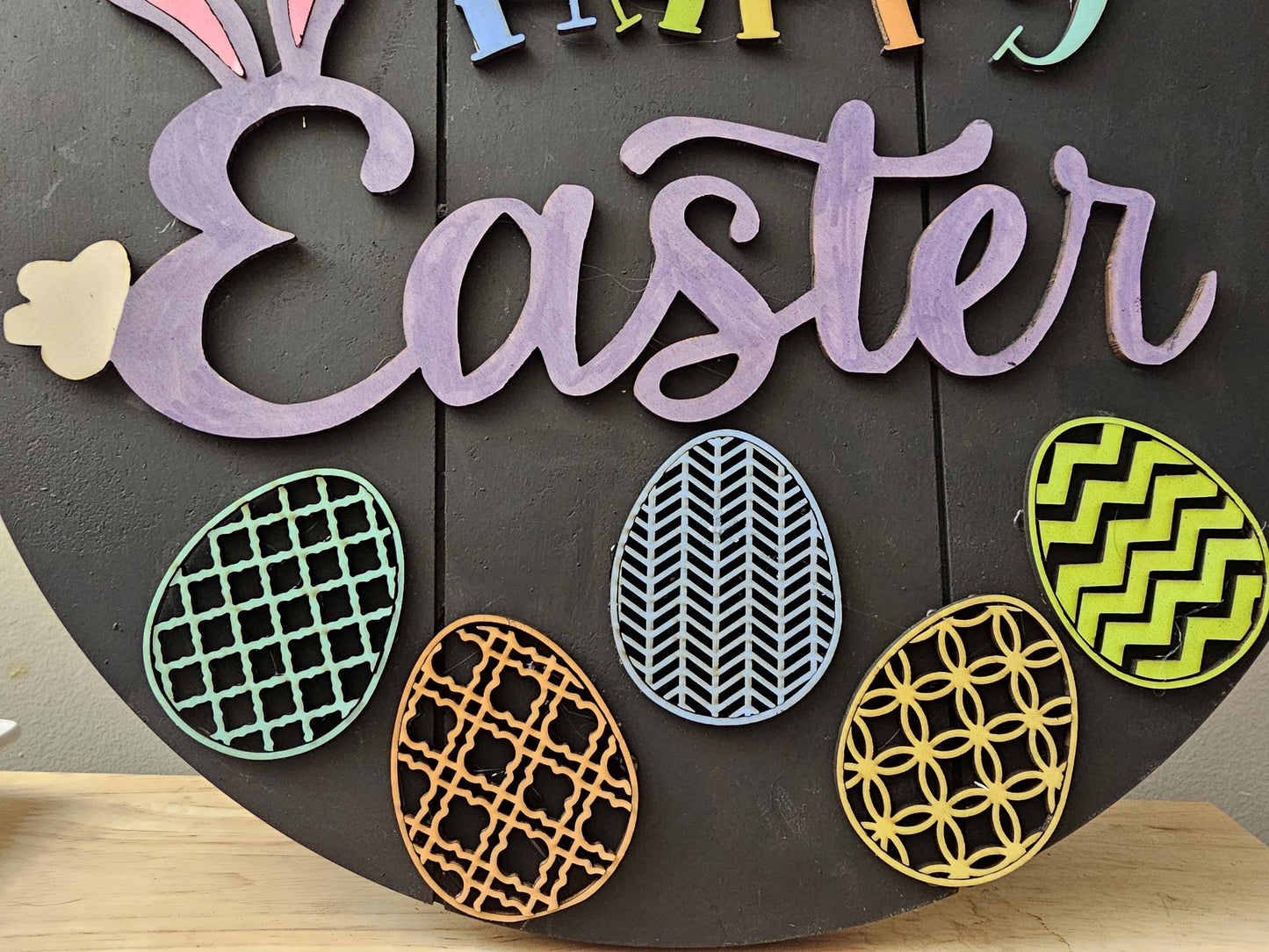 Easter Door Hanger, Happy Easter Welcome Sign, Easter Decor
