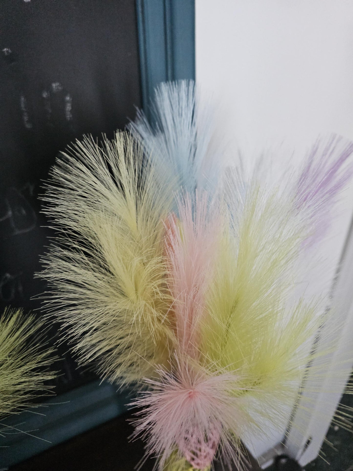Easter Colored Pampas Grass Arrangements Tabletop Centerpieces