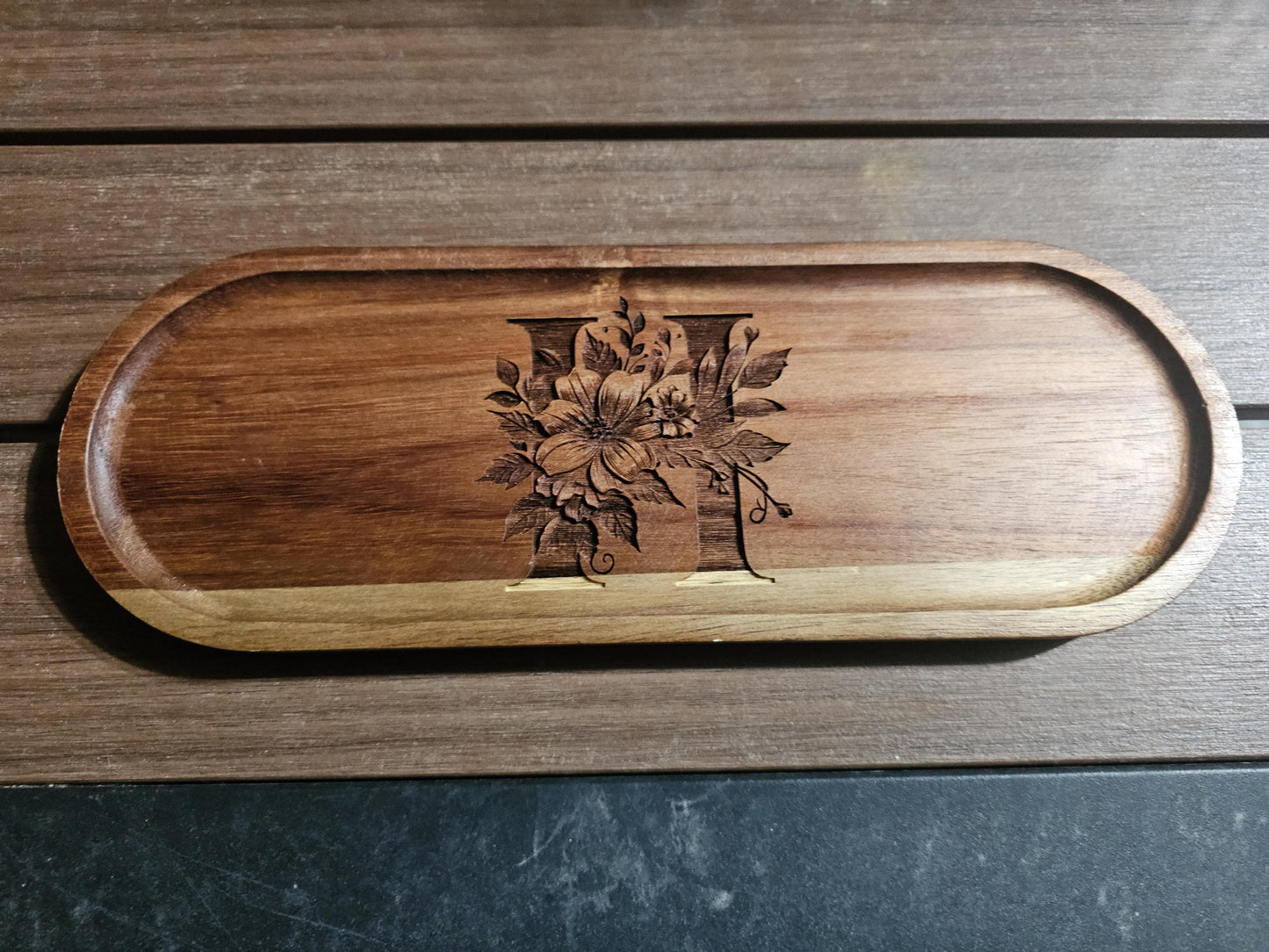 Personalized Decorative Tray Wooden Catchall Tray