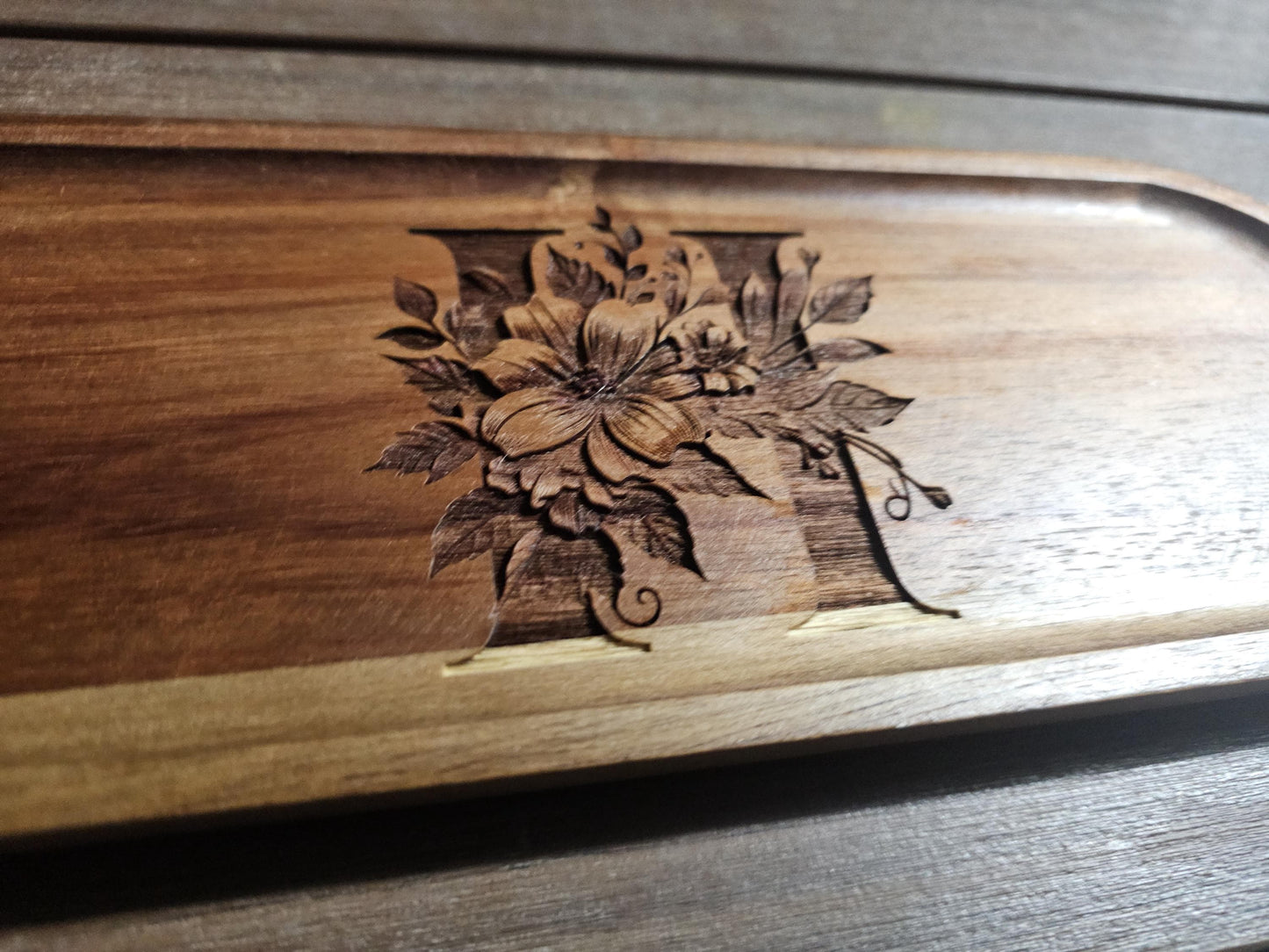 Personalized Decorative Tray Wooden Catchall Tray
