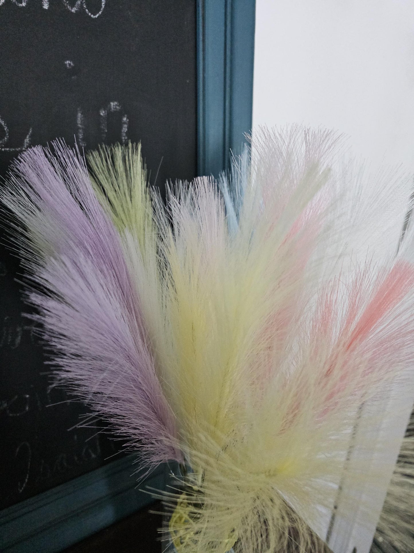 Easter Colored Pampas Grass Arrangements Tabletop Centerpieces