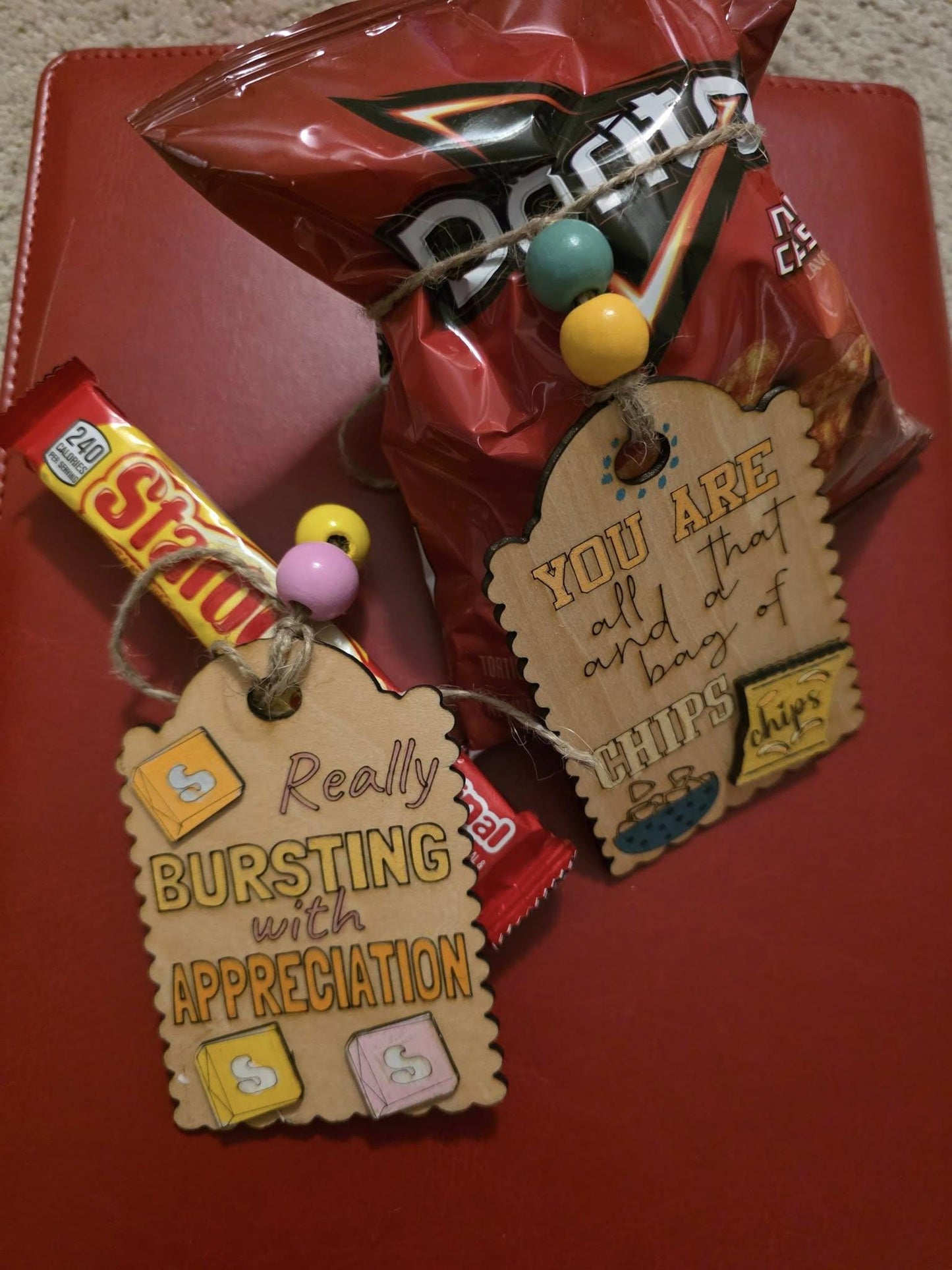 Wooden Gift Tags for Teacher Appreciation - Affordable Rustic Thank You Tags for Classroom Gifts & Holiday Presents