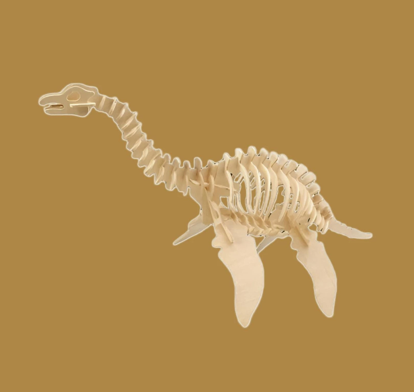 Dinosaur Build and Paint Set: DIY wooden Craft Decor Gift for kids