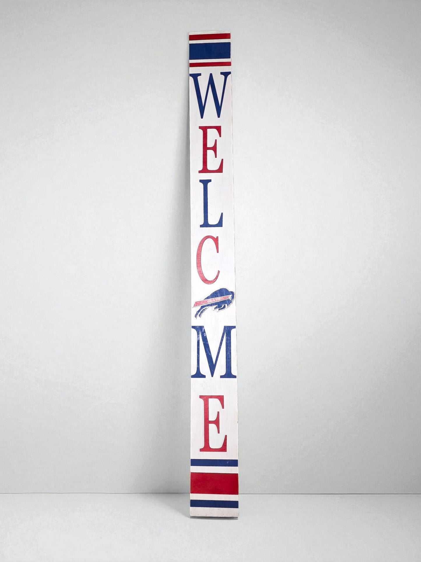 Football Sports Fan Porch Leaner Welcome Sign 32 NFL Design Options and 3 Sizes