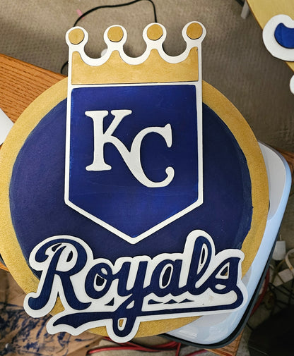 Kansas City Royals Decor, Royals Welcome Sign, KC Royals Door Hanger - 2 styles
