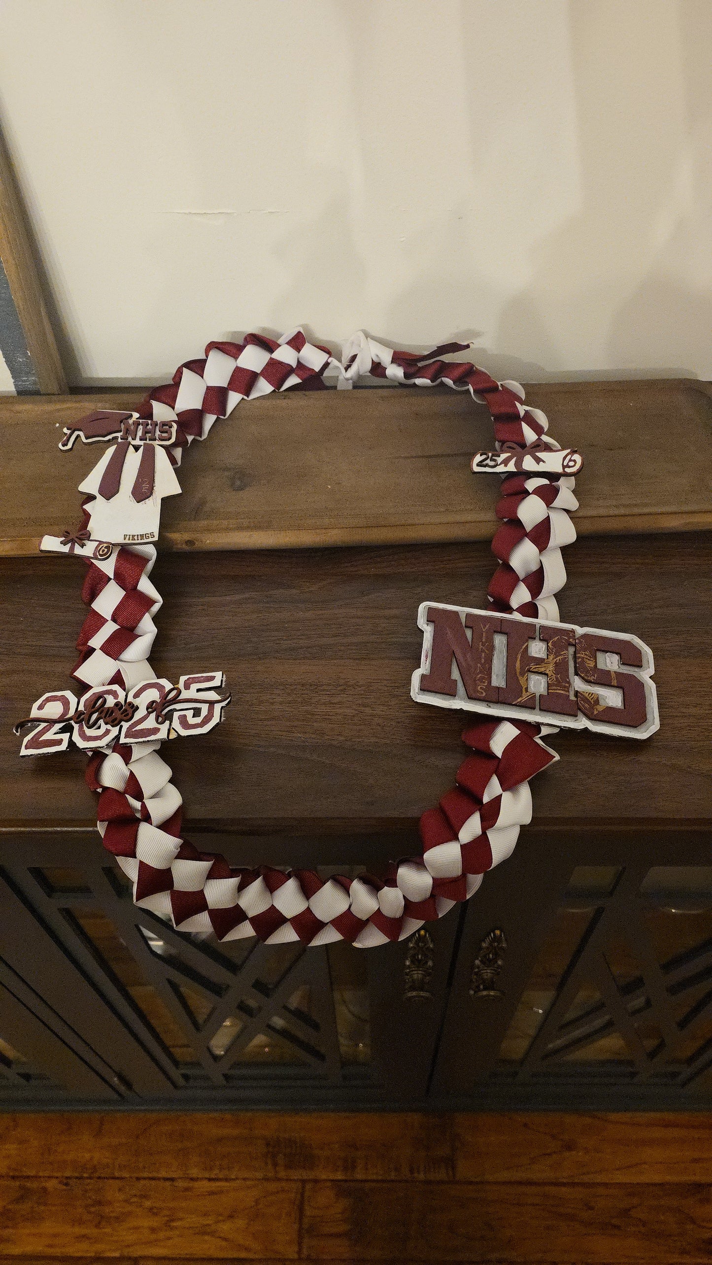 🎓 Custom Graduation Lei – Personalized Ribbon Lei with Name, School & Year 🎓